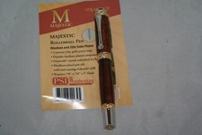 Majestic Rollerball Pen in 22KT Gold Plate and Chrome - AZ Desert Ironwood picture