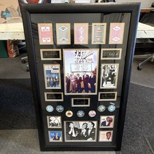 Rat Pack Framed  Vegas Memorabilia Display Sinatra Martin Davis Lawford Bishop picture