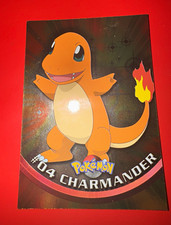 1999 Topps Pokémon Series 1 Charmander #04 Blue Logo 1st Print Smooth Foil EX picture