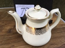 Vintage  Hall Gold Trimmed Teapot 6 Cup  078 Retired  79 picture