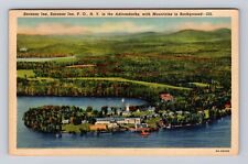 Saranac Lake NY-New York, Saranac Inn, Adirondacks, Advertising Vintage Postcard picture