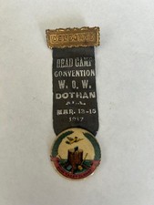 1917 W.O.W. WOODMEN OF THE WORLD HEAD CAMP CONVENTION DOTHAN ALABAMA RIBBON picture