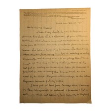 1895 Leonard Woolsey Bacon ALS to S.B. Saxton Yale Biblical Scholar Typewriter picture