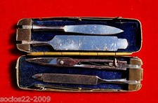 ANTIQUE  TRAVEL FOLDING MANICURE SET picture
