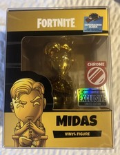 Youtooz Fortnite Midas Gold Chrome Figure LE 333 EE Entertainment Earth Excl NEW picture