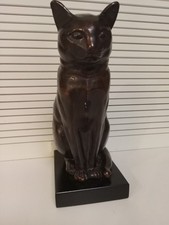 Vintage Museum MPI Reproduction Malvina Hoffman Bronze Siamese Cat Statue Kiki picture