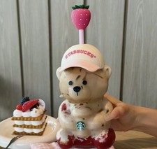 Starbucks Bearista Bear Strawberry Tumbler Cup 600ml Base NIB Trendy 2026 Cute picture