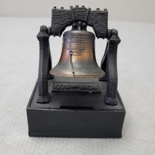 Cast Iron/Copper Liberty Bell Coin Bank 1776-1976 Commemorative Collectible picture