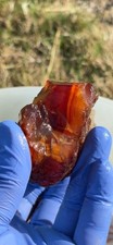 Natural PNW Carnelian Agate Rough Red Orange Chalcedony Crystal Gemstone   picture