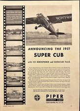Piper Super Cub Lock Haven PA Print Ad 1984 picture