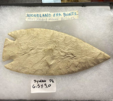 Woodland Era Points Snyder Pt Labeled Stone Point Display Native American picture