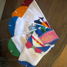 Sailor Moon Multicolor Anime & Manga Socks Set of 5 NEW picture