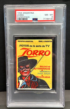 1958 Argentina Zorro Paper Pack Factory Sealed Graded PSA 8 NM-MT picture