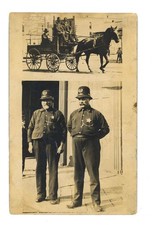 original RPPC postcard of chicago police department early 20th century picture