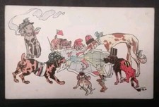 Postcard, Satirical, 1914, WWI  picture