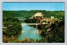Frankfort KY-Kentucky, Aerial Capitol City, Antique, Vintage Souvenir Postcard picture