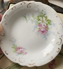Antique VTG J & G Meakin Ironstone   Floral Butter Pat Dish Hanley England picture