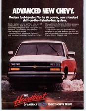 1988 Chevrolet Truck Vintage Print Ad picture