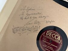 Louis Alter Signed Autograph Album AMQS Composer Manhattan Serenade Godfather picture
