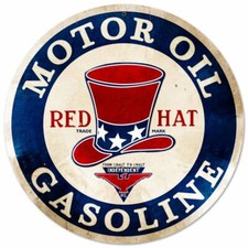 RED HAT MOTOR OIL GASOLINE 14