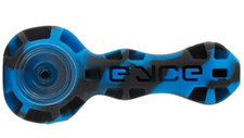Eyce Spoon Cured Silicone 4” Hand Pipe - Diamond Blue picture