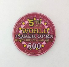 Gold Strike & Horseshoe Casino Buy In Chip 500 5th World Poker Open Tunica MS picture