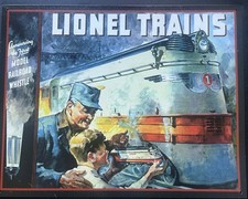 Vintage Lionel Trains-1935 Catalog Cover Retro Tin Metal Sign 16