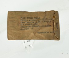 SEALED Pair of New Old Stock Remington Rand Recoil Spring Plugs for 1911-A1 USGI picture