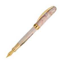 Visconti Comedia Fountain Pen in Virgilio with Yellow Gold Trim - Fine Point NEW picture