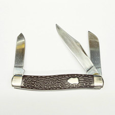 VINTAGE 1980’S IMPERIAL IRELAND STOCKMAN POCKET KNIFE 3 BLADE picture