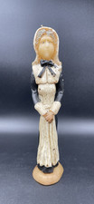 VTG Lorelei Candle Pilgrim Woman Thanksgiving Wax Figurine Gatlinburg TN Single picture