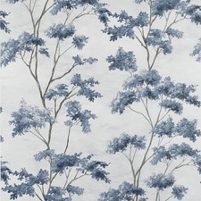 Anna French Lg Scale Leafy Branch Print Fabric- Dalton / Grey Blue 14 yd AF16168 picture
