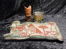 Authentic Hawaiian Tiki Carving, The Islands Sign, 2024 Dallas Tiki Glass Lot #5 picture