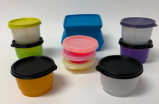 Tupperware Mini Snack Cups Containers w Lids Multicolor Mixed Lot NEW picture
