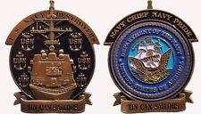US NAVY CHIEF PETTY OFFICER DESTROYER  TIN CAN SAILOR CHALLENGE COIN 2