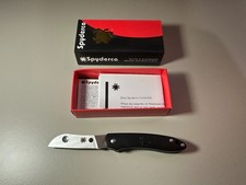 Spyderco Knives Roadie Slipjoint Black Stainless C189 PBK New - Read Description picture