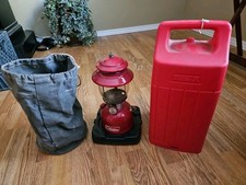 COLEMAN 200A LANTERN  With Red Carry Case 1970 picture