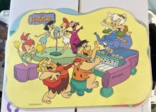 Vintage FLINTSTONES PLACEMATS (2) from Denny’s 1989 Laminated picture