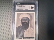 CGC GEM MINT 10 2001 Topps Enduring Freedom #19 Osama Bin Laden not PSA 10 picture