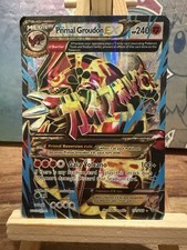 Pokemon Card - Primal Groudon EX 151/160 Full Art Holo Rare - XY Primal Clash picture