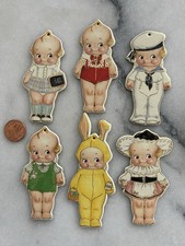 Vintage 1988 Shackman & Co Kewpie Doll Pudgy Kids Ornament 2 Pack NIP Easter WOW picture