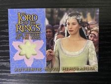 Topps LORD OF THE RINGS Liv Tyler ARWEN Movie Memorabilia Wardrobe Costume ROTK picture