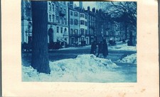 1890 photograph of Beacon Street in Boston Massachusetts picture