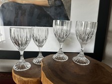 VINTAGE NEVER USED Mikasa Park Lane Crystal Wine Glasses (4) NIB Retired picture