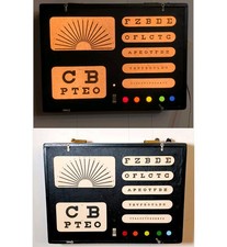 Antique Optometrist Electric Eye Chart VTG Beautiful picture