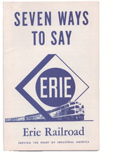 Erie Railroad Industrial Development Brochure Seven Ways to Say Erie picture