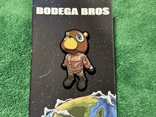 Bodega Bros Space Ye Bear 🐻 Hat Pin Limited Kanye West Glow In The Dark picture