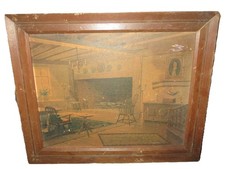 Vintage 1950's Franklin Company 3 Picture Frames with Pictures Inside Each Frame picture