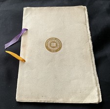 ORIG.Faculty Banquet Progrm/Menu-Northwestern Univ. Medical School 06 16/1903 picture