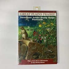 2001 Great Plains Prairie Seventeen Jumbo Stamp Image Postcards 17 Cards Set 34c picture